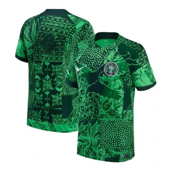 Nike Authentic Nigeria National Team 2022 Green DN0696-329 Jersey Men’s Sz M - Picture 2 of 6